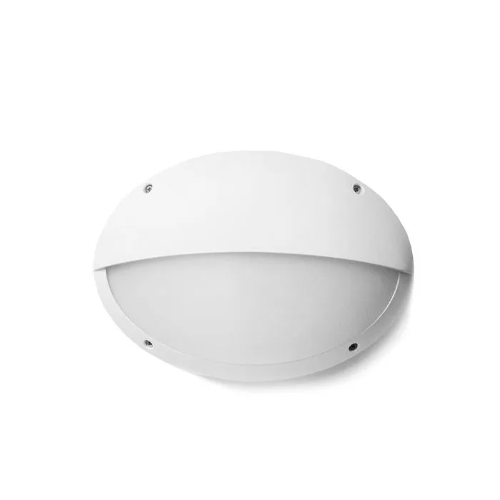 FUMAGALLI 3V3.000.000.WYE27 WALL LIGHT MADDI-HL BULKHEAD IP66 WHITE WITH OPAL DIFFUSER