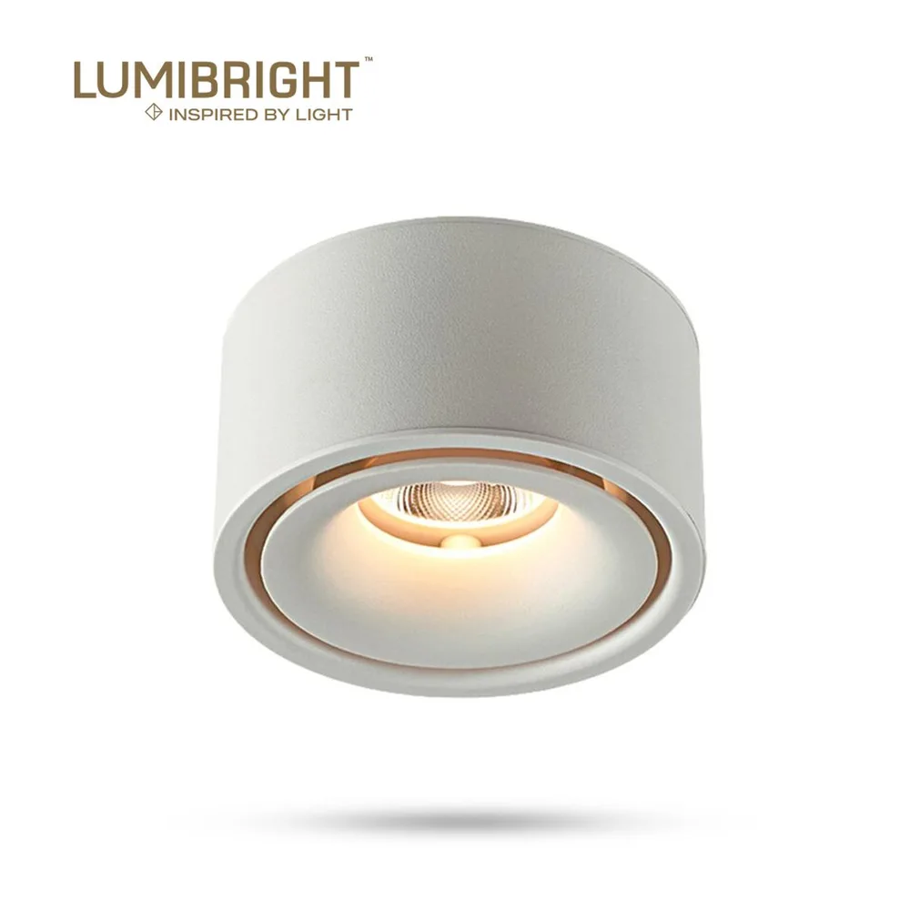 LUMIBRIGHT MIKO 12W 4000K BLACK WITH SAND SPOT LIGHT IP20