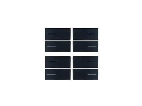 KIT 8 BUTTONS PAINTED BLACK LINE