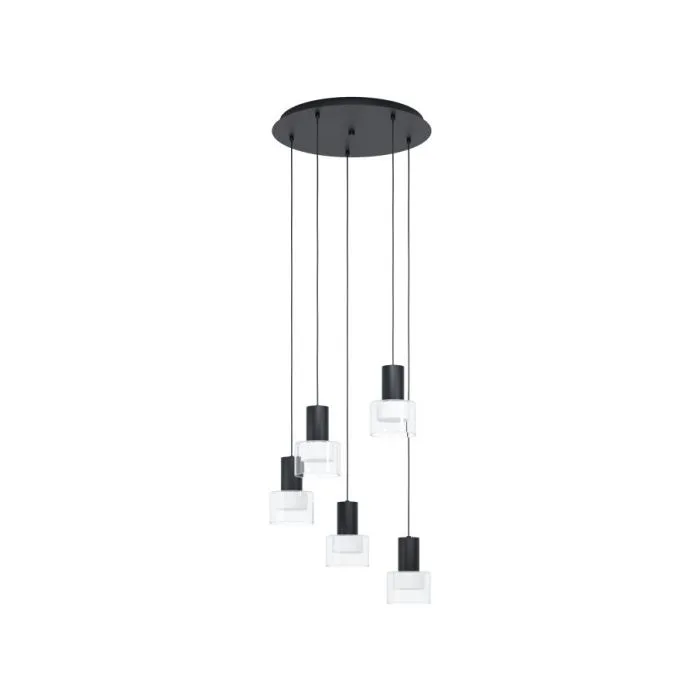 EGLO HL/5 GU10 SCHWARZ/KLAR/WS 'MOLINEROS' CRYSTAL&DESIGN