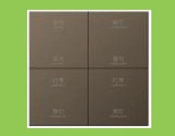 LEX-ENIGMA 4-Fold 8-Button Panel - Metal (with KNX base silver gray