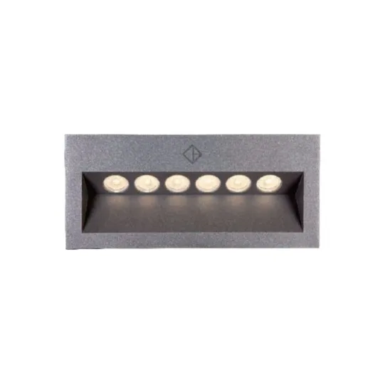LUMIBRIGHT POTRA IP65 WALL LIGHTS 3000K LUMINAIRES-6x1W