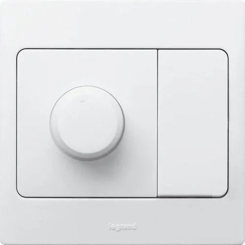 LEGRAND Rotary control dimmer + switch Mallia - 500 W- white