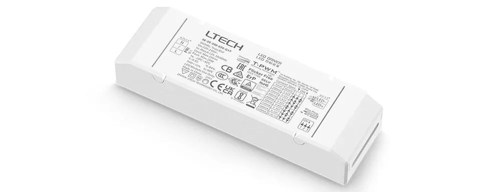 L-TECH LED TRIAC PWM DIMMABLE 0-100% DRIVER CC 20W 300-650mA 9-42V DC IP20