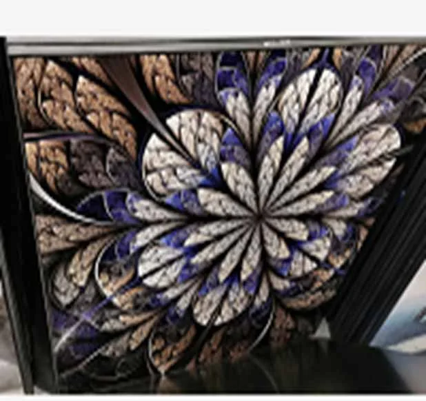 DESROCH ART DECORATIVE ABSTRACT COLORFUL FLOWER WALL ART