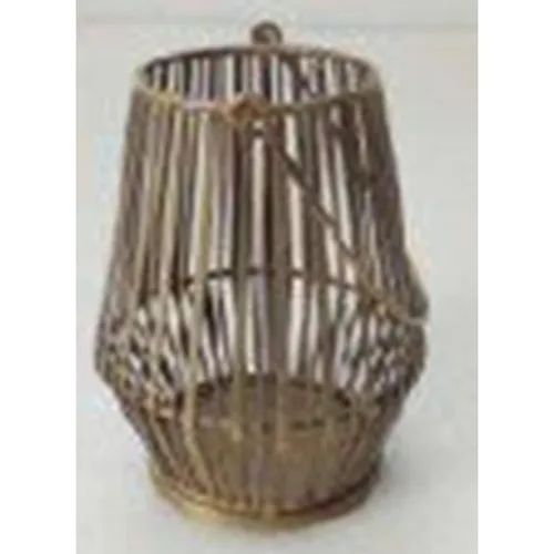 DESROCH CANDLE LIGHT & SCENTS ANTHOZ BRANDYWINE ANTIQUE BRASS LANTERN