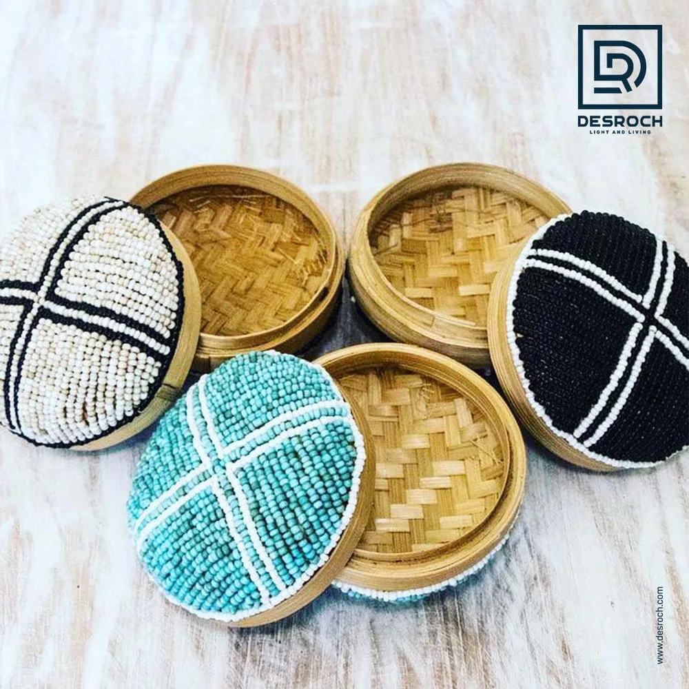 DESROCH DECOR NATURAL HANDMADE DECORATIVE MOMO BASKET