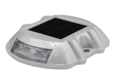LUMIBRICK PAVEMENT S SERIES 0.6W 120° ALUMINUM FINISH LED SOLAR ROAD STUD LIGHT