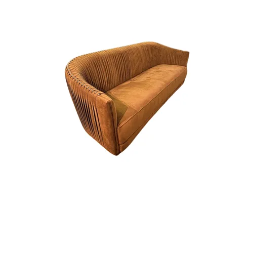 VEROCASA LIVING LUXURY PEARL MERMAID NUTMEG FABRIC SOFAS