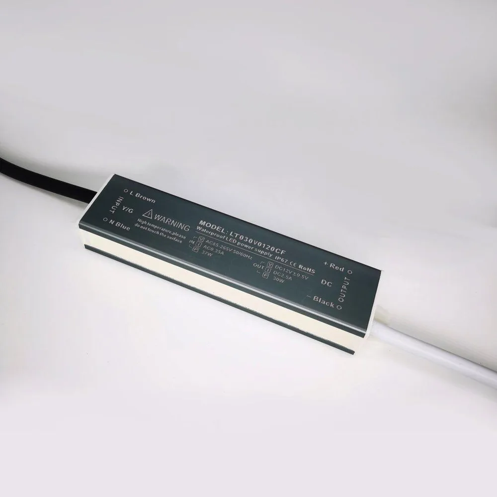 LUMITRONIX 30W 174X45X20MM IP67 12V CONSTANT VOLTAGE DRIVER