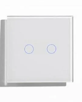 QBUS 2-GANG RGB SMART GLASS SWITCH(WHITE)