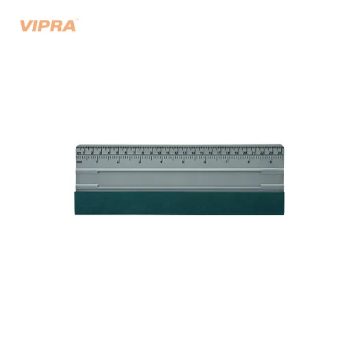 VIPRA SILVER SQUEEGEE WITH RULER TAPE AND SUEDE FELT 9.5INCH X 2.8INCH