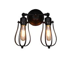 LUMILUCE VINTAGE LARIMAR E27x2 BLACK WALL LIGHT