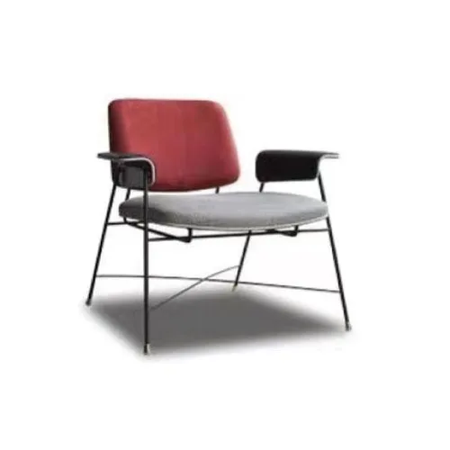 FABRIC IRON FRAME LIVING LOUNGE CHAIR
