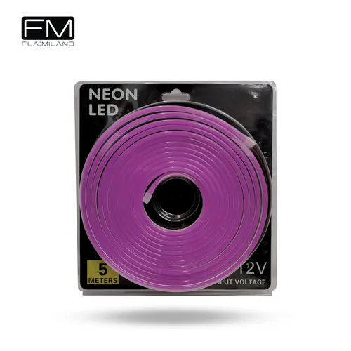 FLAMILANO SMD 2835 12W/M 8X16MM IP68PURPLE 12V NEON FLEX 1010158714087
