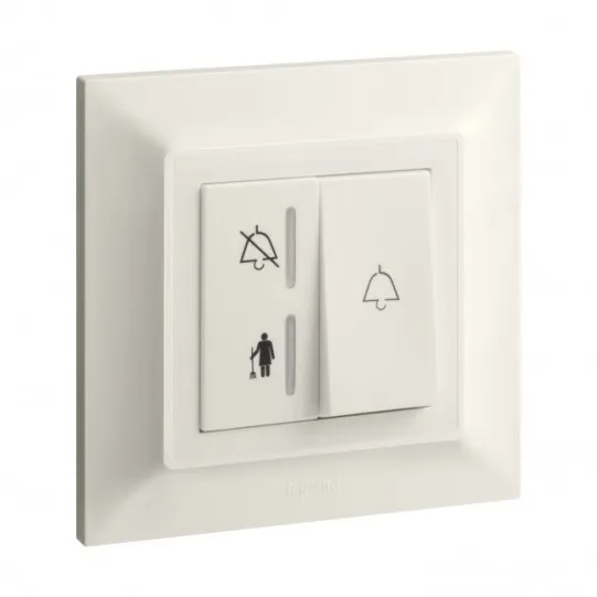 LEGRAND 1G INDICATOR AND BELL PUSH 6A IVORY