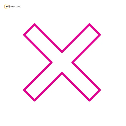 BRIGHTLUXX SYMBOL SIGN PINK NEON SIGN