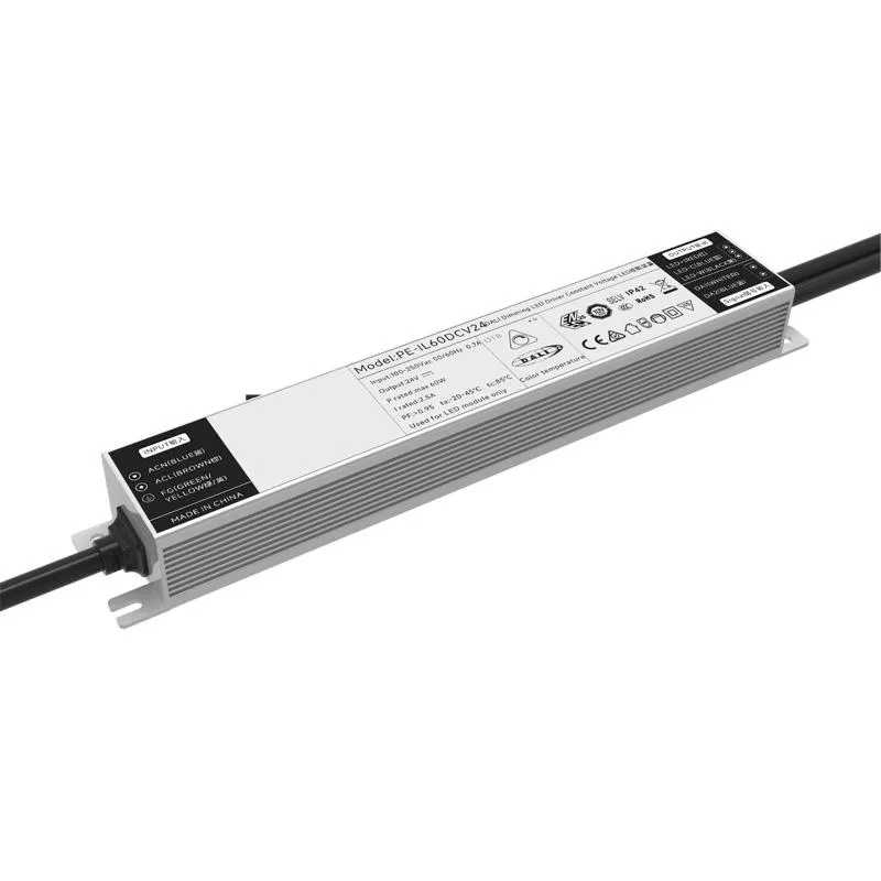 AIDIMMING 60W CONSTANT VOLTAGE DALI CCT DIMMABLE LED DRIVER PE-IL60DCV24
