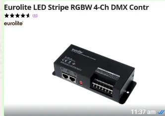 EUROLITE LED STRIP RGBW 4CH DMX CONTROLLER