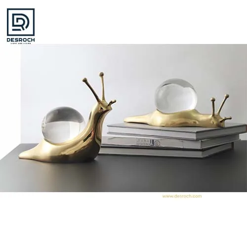 DESROCH DECOR POLYMITA SNAIL DECORATIVE  OBJECTS