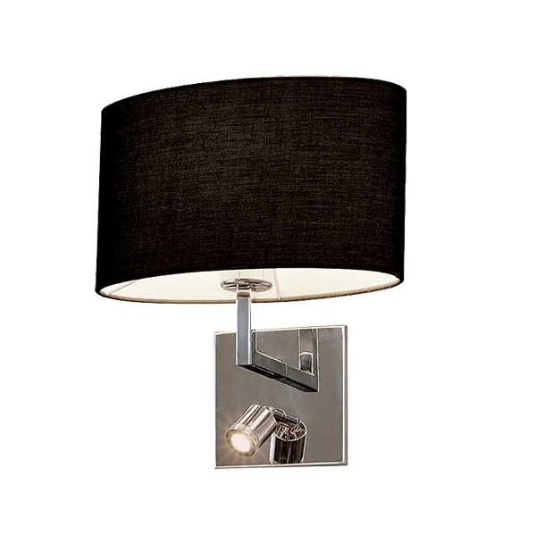 ELMARK TOMY WALL LAMP 1XE27 +1WLED 4000K DARK GREY