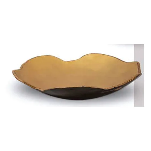 DESROCH GLASS CENTERPIECE COLOR MATTE GOLD