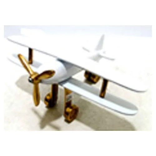 DESROCH DECOR ATLAS WHITE LUXURIOUS DECORATIVE AIRPLANE