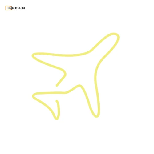 BRIGHTLUXX SYMBOL SIGN YELLOW NEON SIGN