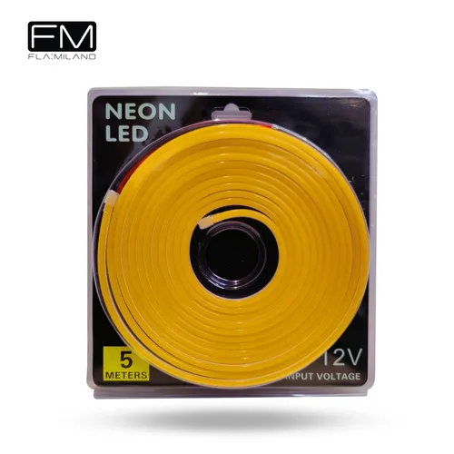 FLAMILANO SMD 2835 12W/M 8X16MM IP68 ORANGE 12V NEON FLEX 1010159614096