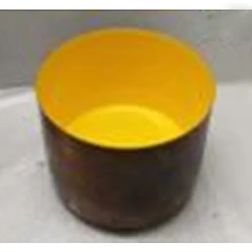 DESROCH DECOR SHINY COLOURFUL DECORATIVE YELLOW BOWL