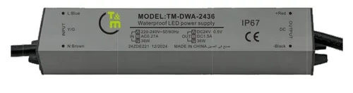 LED DRIVER DC 24V 36W WATERPROOF IP67 TM