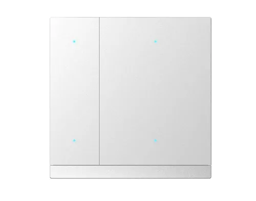 Metal Button Set for KNX Waltz Push Button Sensor, 1-Gang, light through dot baking finish Silver