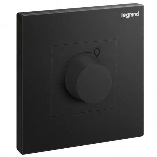 LEGRAND BLACK LED ROTARY DIMMER RCD+LE