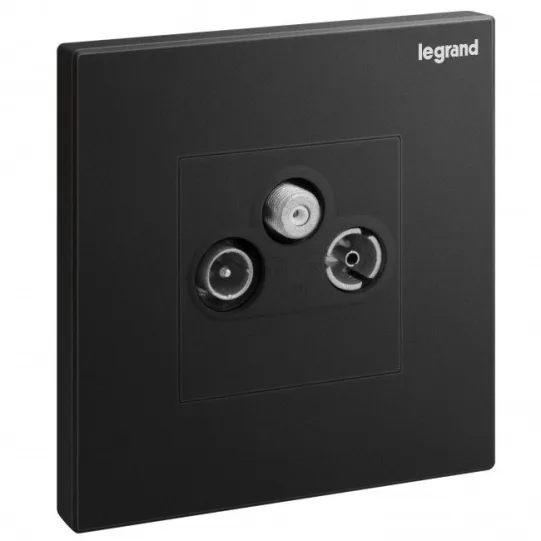 LEGRAND BLACK TV + FM + SAT