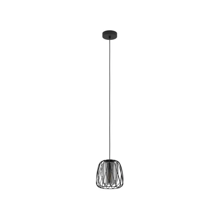 EGLO HL/1 E27 SCHWARZ/SW-TRANSP.'FLORESTA' PENDANT LAMPS