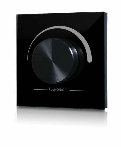 SUNRICHER RF ROTARY DIMMER, SINGLE COLOR SR-2836R-BLACK