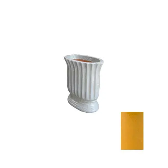 DESROCH DECOR ROME OVAL SAFFRON VASES &  POTS