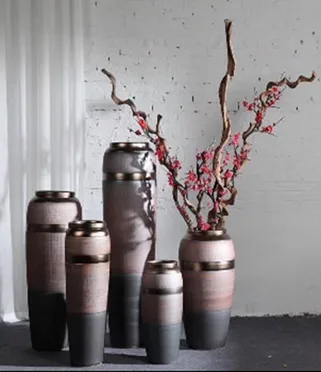 DESROCH DECOR LUXURY ACCENT DECOR MULTISIZE CYLINDER FLOOR VASE
