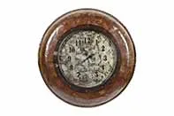 DESROCH DECOR UPCYCLED ANTIQUE PART COOKING BOWL WALL CLOCK