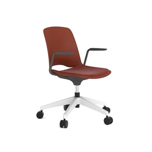 PHILIPNICK RED FEBRIC PP SEAT & BACK EXCECUTIVE CHAIR