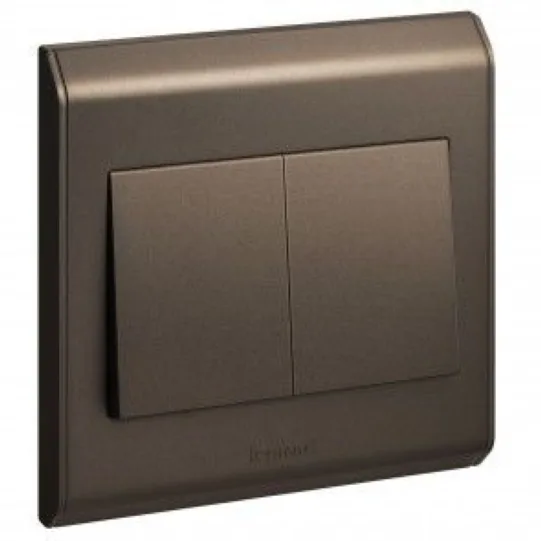 LEGRAND 2G 1WAY BIG ROCKER BROWN