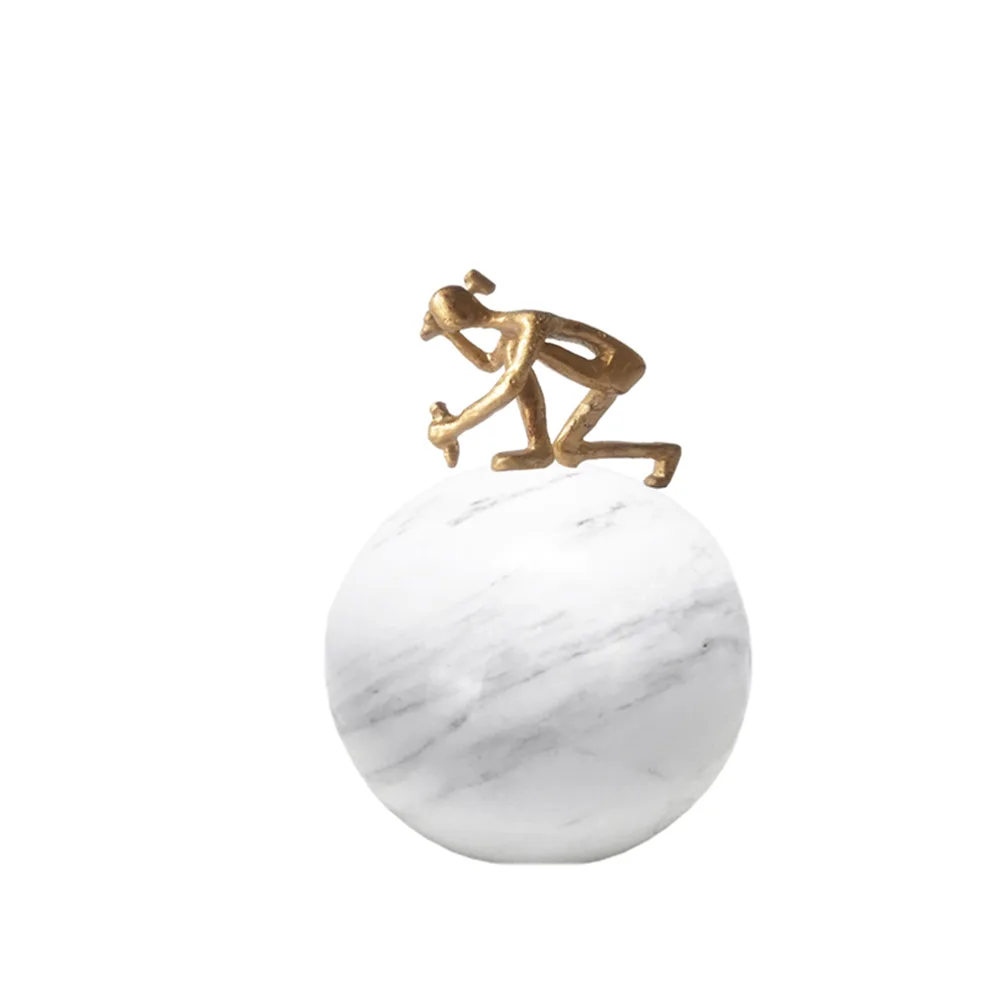 DESROCH DECOR MARBLE CARVER DECORATION_CAST IRON