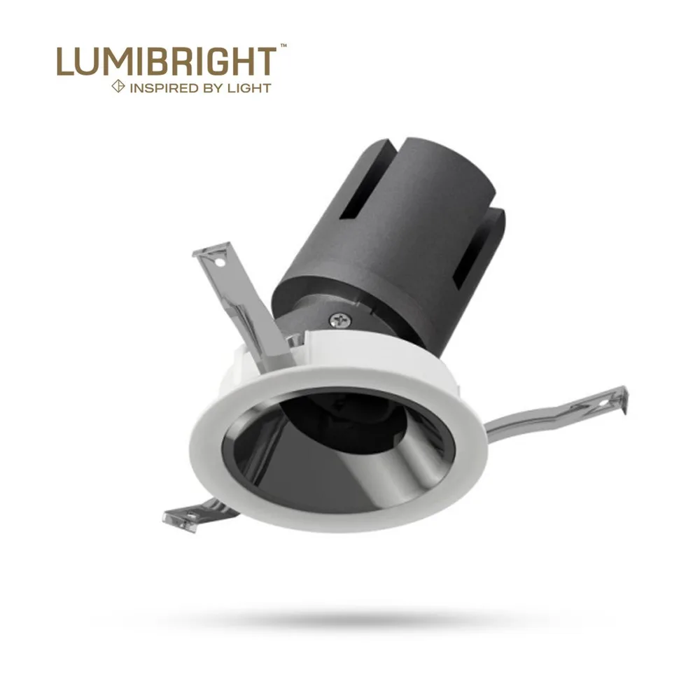 LUMIBRIGHT ARMAR 12W 3000K WHITE WITH SAND+CHROME SPOT LIGHT WITH DRIVER