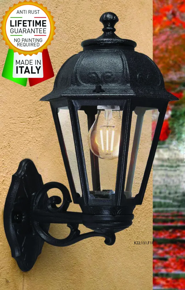 FUMAGALLI SABA/BISSO K22.131.AXE27 BLACK WALL GARDEN LIGHT