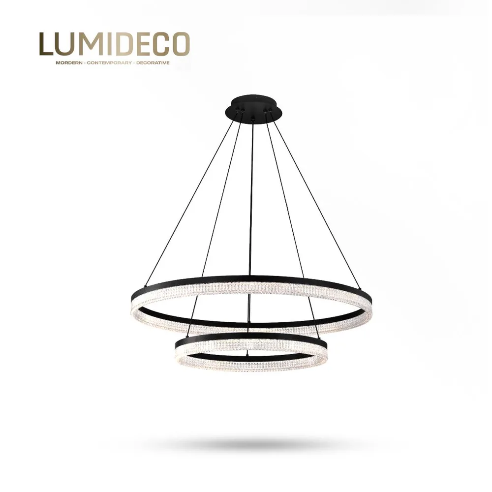 LUMIDECO CLEVERFACE 51W 3000K BLACK SUSPENDED LAMP IP20