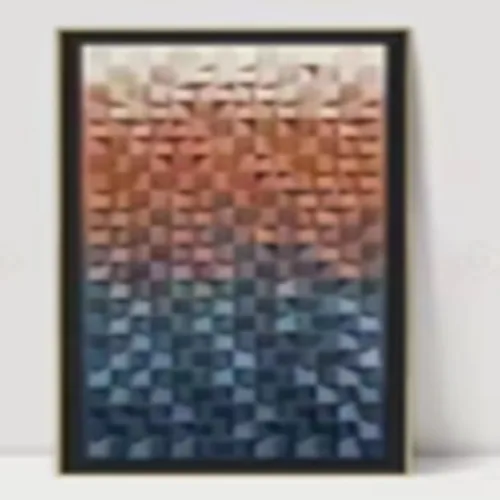 DESROCH BLACK GOLD GLITTER FINISH WALL ART DÉCOR