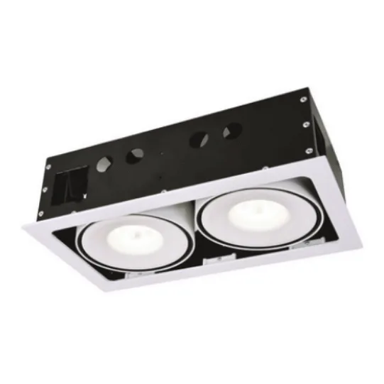 LUMIBRIGHT GRIND 2x32W 3000K WHITE WITH SAND SPOT LIGHT IP20 
