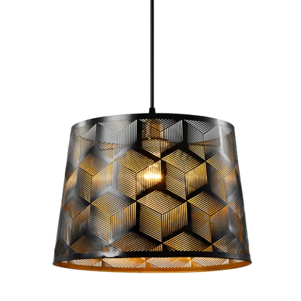 ELMARK MARSEL PENDANT 1XE27 BLACK/GOLD