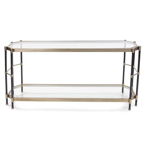 Console Table W/ Clear Glass
