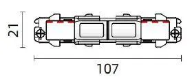 2460825 3 CIRCUIT DALI MIDDLE CONNECTOR